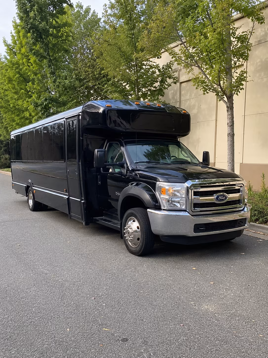 Montgomery Birthday, Sweet 16, & Quinceañera Transportation party bus exterior