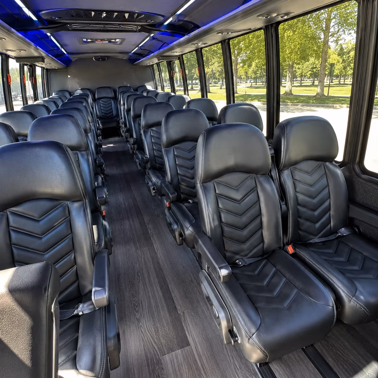 Montgomery Corporate Transportation party bus exterior