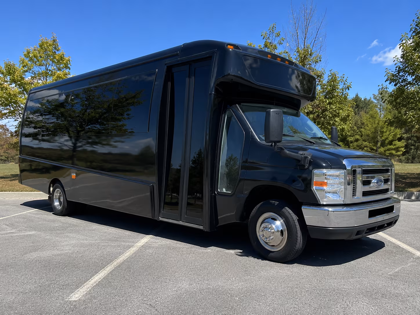 Montgomery Corporate Transportation party bus exterior