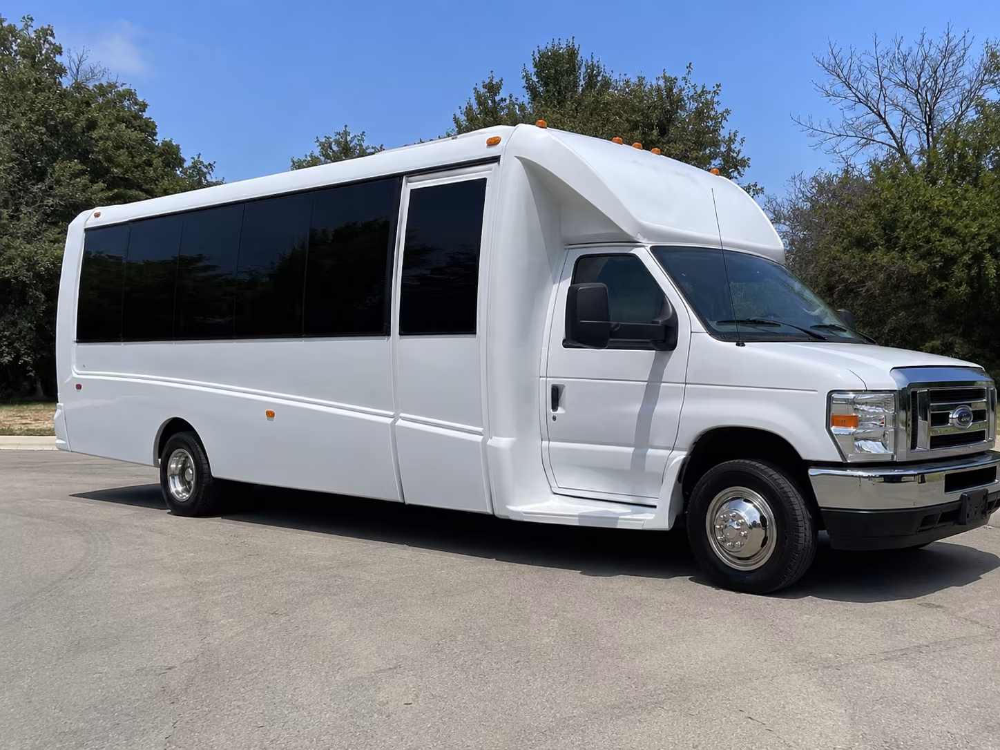 Montgomery Private Event Transportation party bus exterior