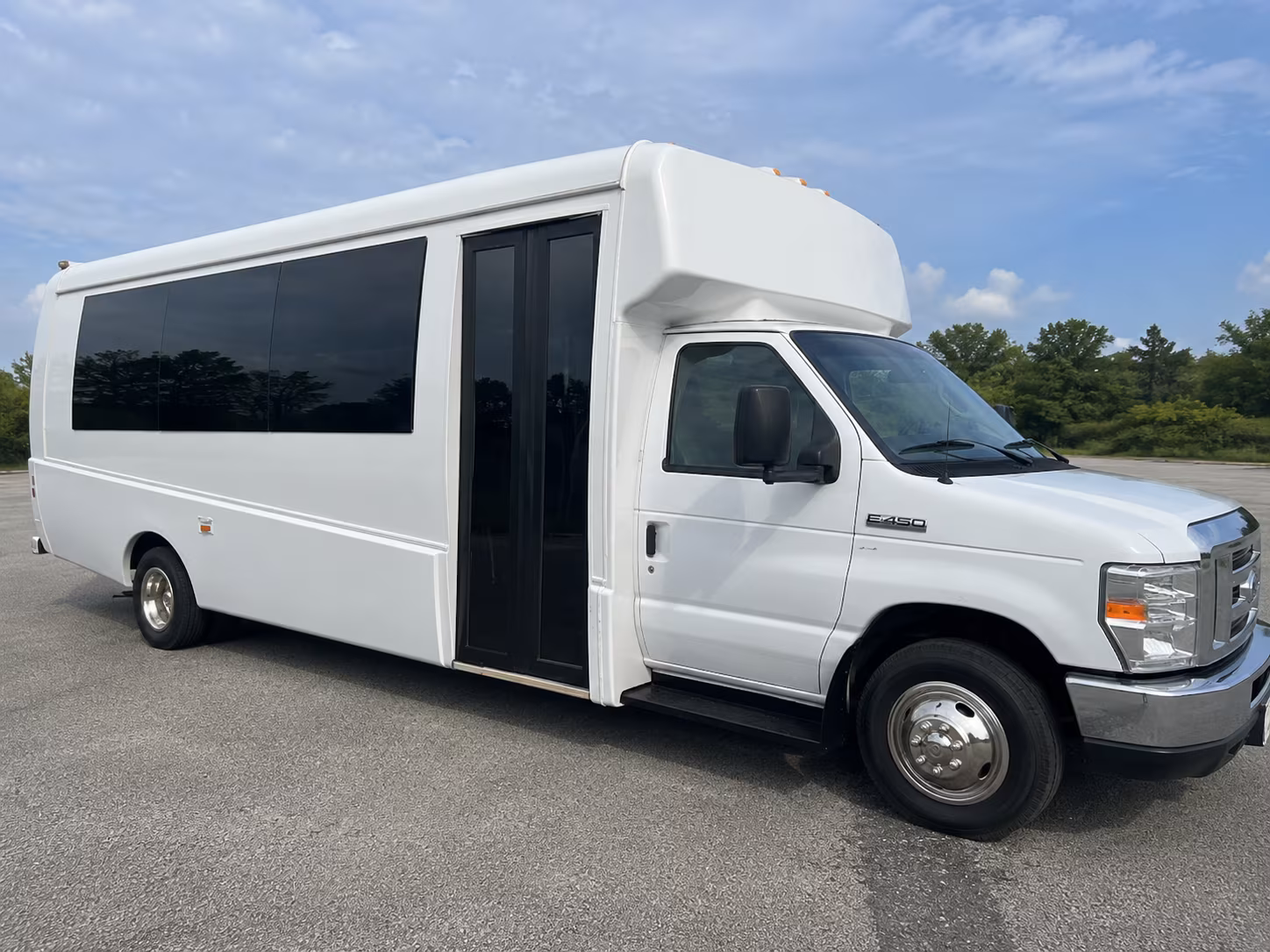 Montgomery Private Event Transportation party bus exterior