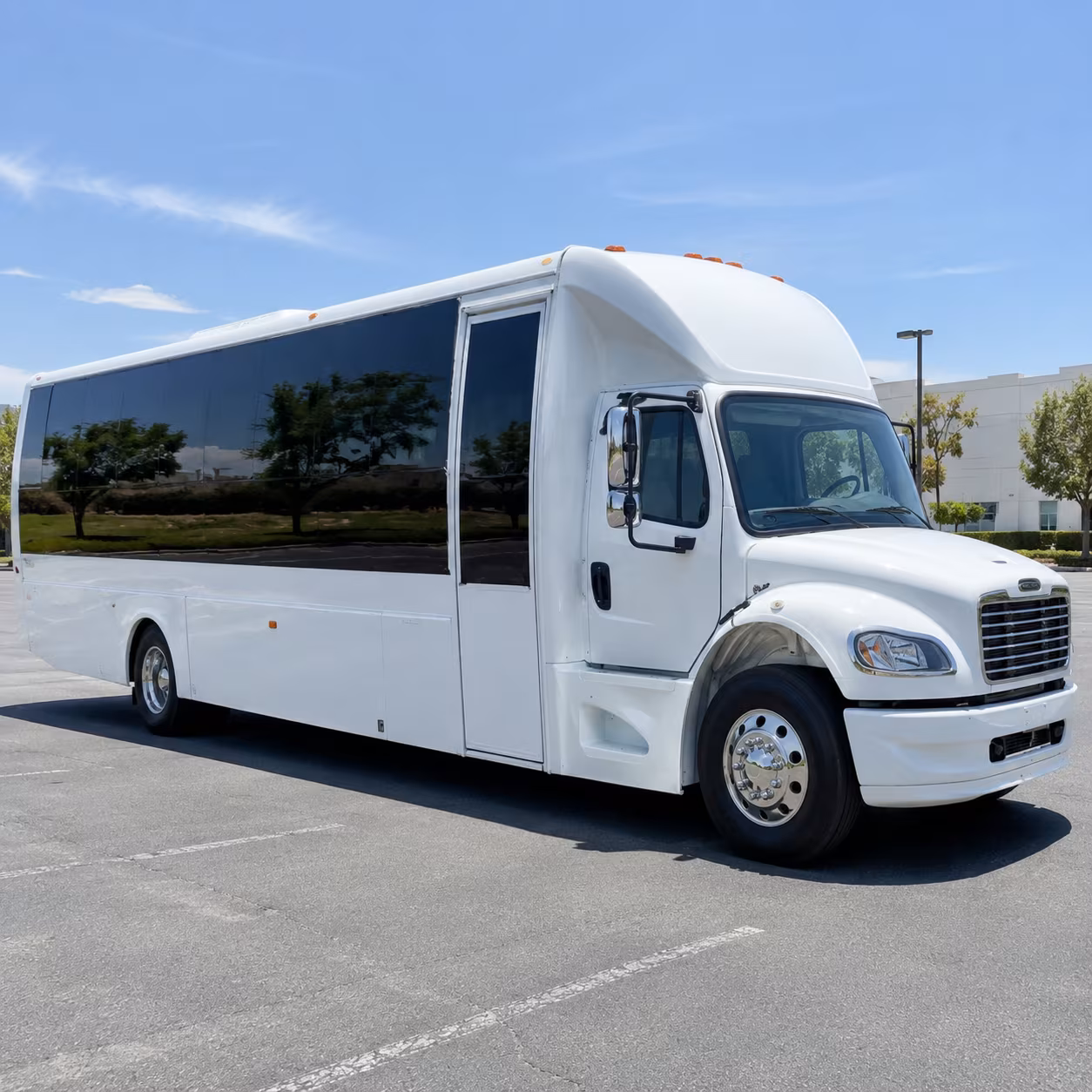 Montgomery Private Event Transportation party bus exterior