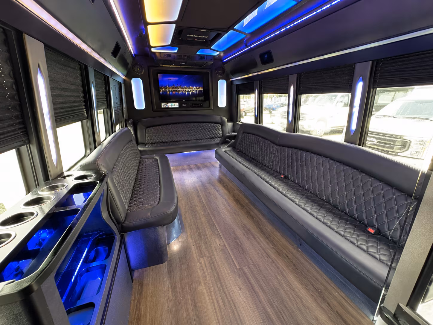 Montgomery Prom & Homecoming Transportation party bus exterior