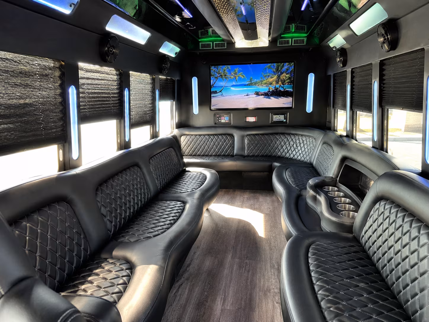 Montgomery Prom & Homecoming Transportation party bus exterior