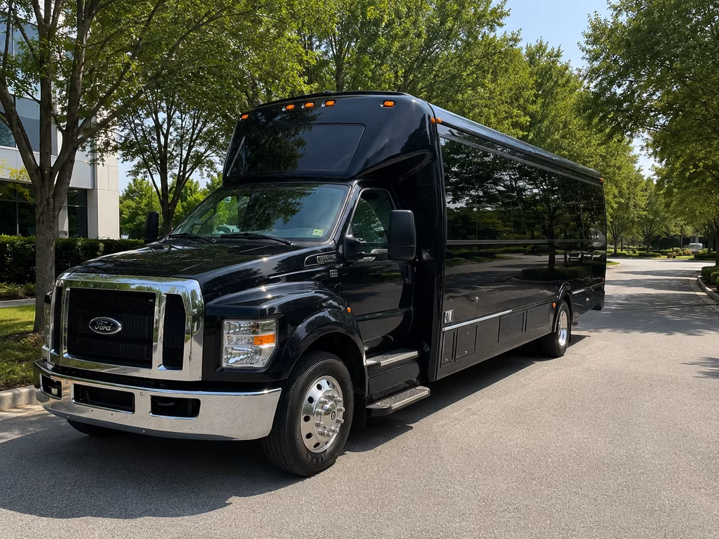 Montgomery Prom & Homecoming Transportation party bus exterior