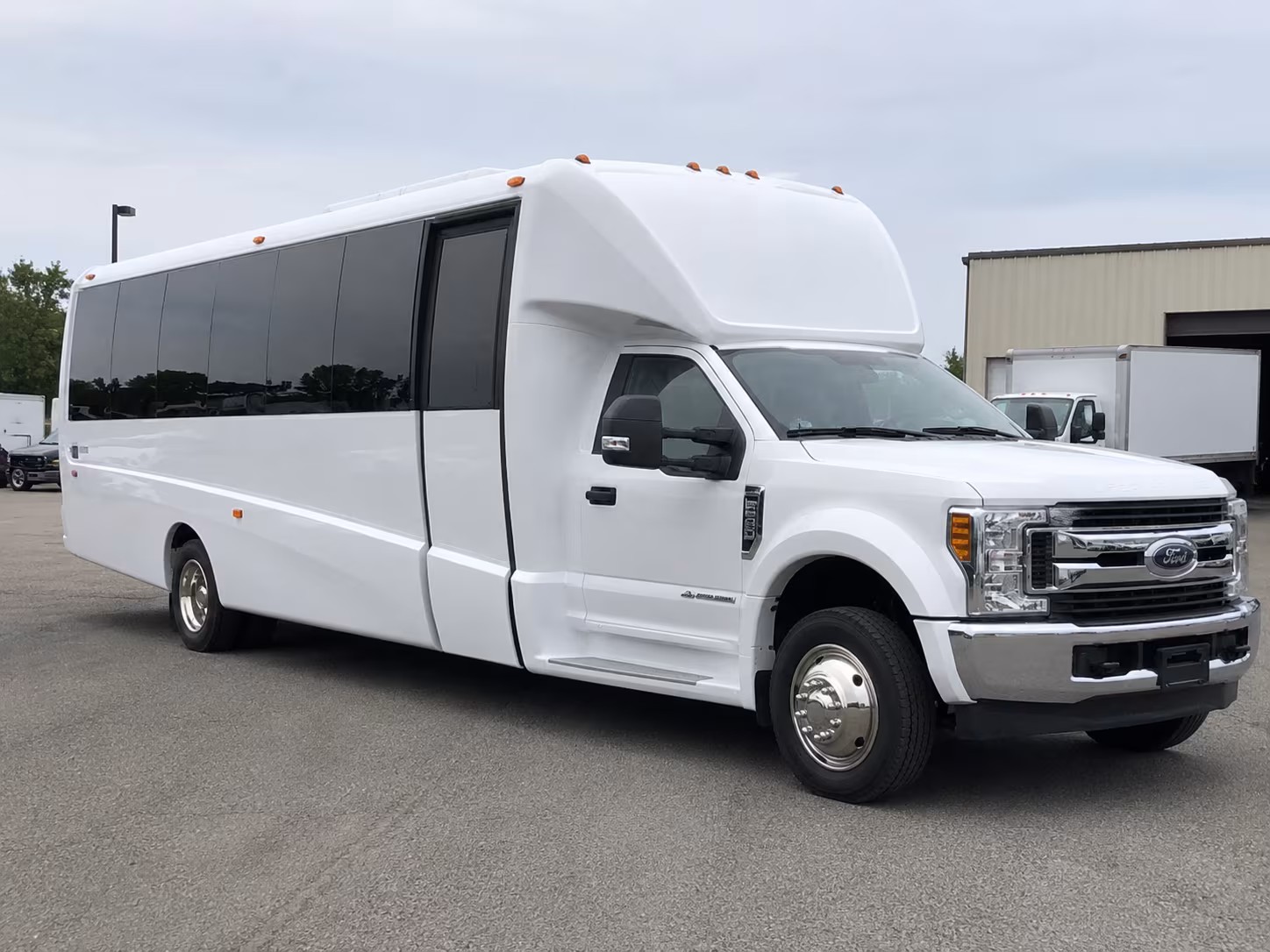 Montgomery School Event Transportation party bus exterior