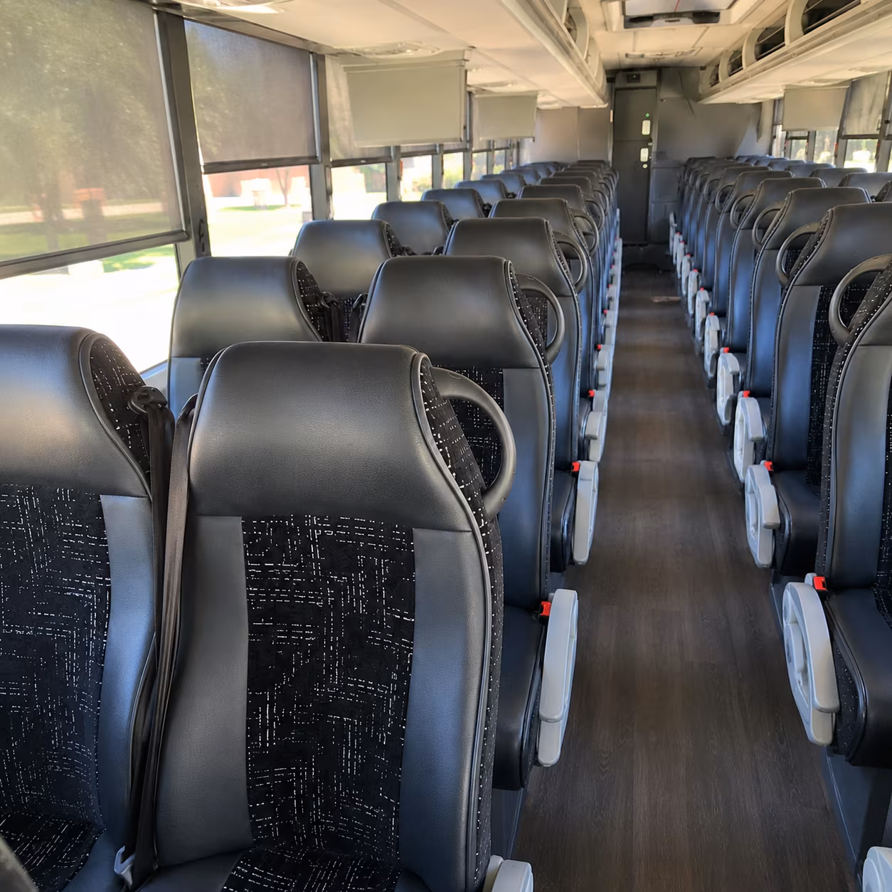 Montgomery School Event Transportation party bus exterior