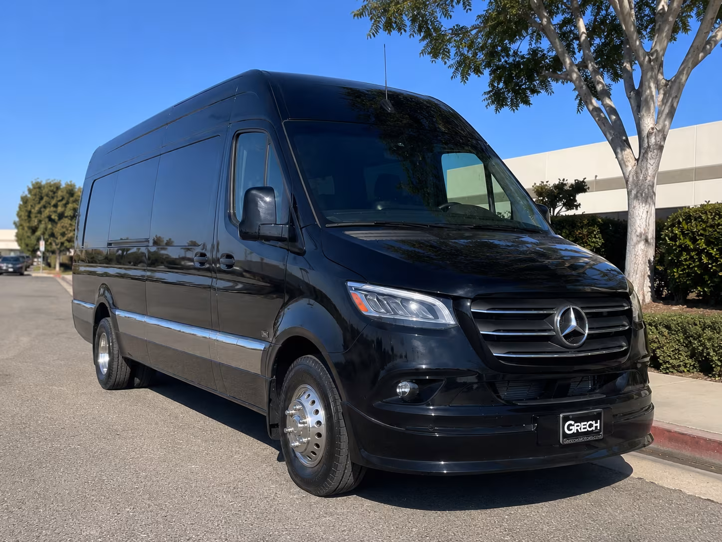 Montgomery School Event Transportation party bus exterior