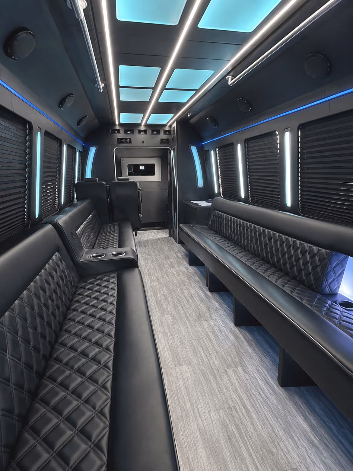 Montgomery Sporting Event Transportation party bus interior