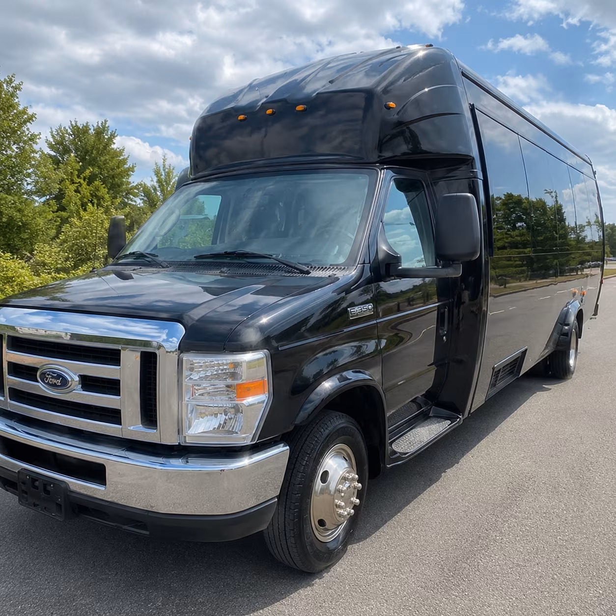 Montgomery Wedding Transportation party bus exterior